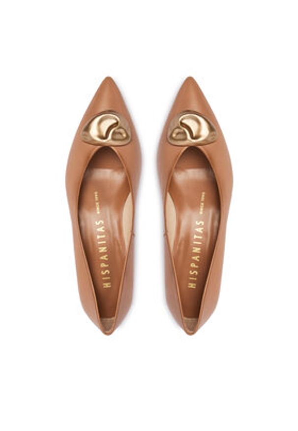 Hispanitas Czółenka HV264775 C007 Beżowy. Kolor: beżowy. Materiał: skóra