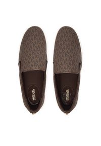 MICHAEL Michael Kors Tenisówki Keaton Slip On 43F7KTFP1B Brązowy. Zapięcie: bez zapięcia. Kolor: brązowy. Materiał: skóra #3
