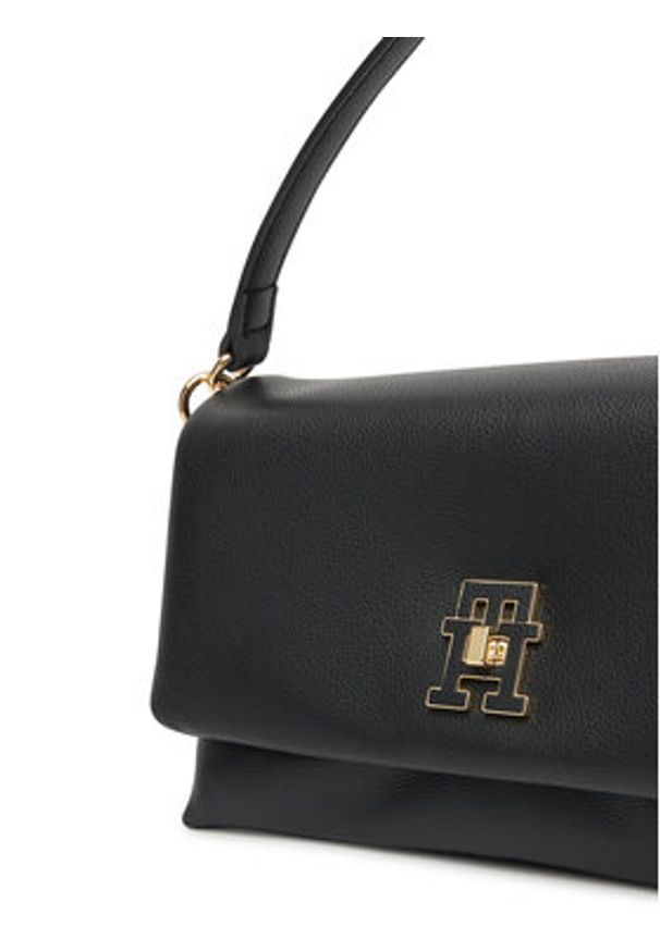 TOMMY HILFIGER - Tommy Hilfiger Torebka Th Modern Conv Crossover AW0AW17465 Czarny. Kolor: czarny. Materiał: skórzane