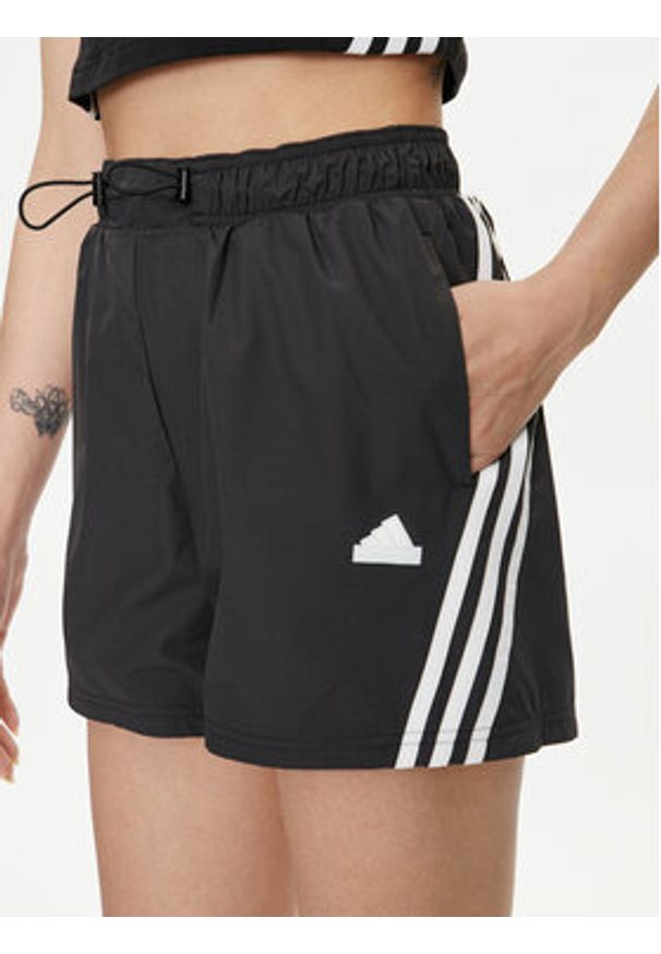 Adidas - adidas Szorty sportowe Future Icons 3-Stripes IP1568 Czarny Loose Fit. Kolor: czarny. Materiał: syntetyk