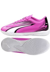 Buty Puma Ultra Play It Jr 107780 01 różowe. Kolor: różowy. Materiał: materiał, syntetyk. Szerokość cholewki: normalna. Sport: piłka nożna