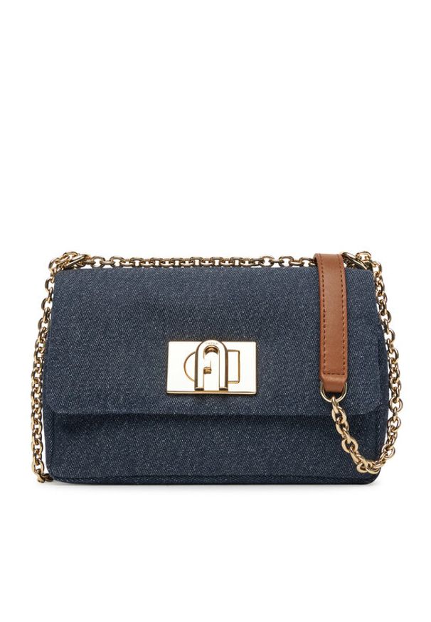 Furla Torebka BAFKACO DE0000 2677S Granatowy. Kolor: niebieski. Materiał: skórzane