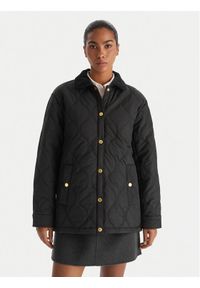 Hunter Kurtka przejściowa Witton HARW0004252 Czarny Regular Fit. Kolor: czarny. Materiał: syntetyk