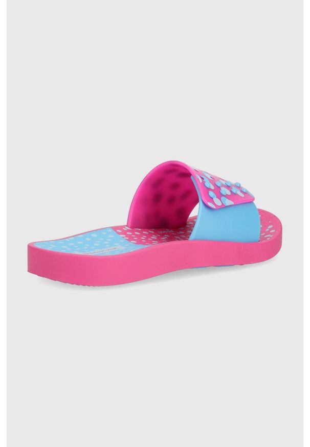 Ipanema klapki dziecięce UNISEX SLIDE kolor różowy. Kolor: różowy. Materiał: guma. Obcas: na obcasie. Wysokość obcasa: niski