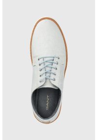 GANT - Gant tenisówki Prepville męskie. Nosek buta: okrągły. Zapięcie: sznurówki. Kolor: niebieski. Materiał: guma