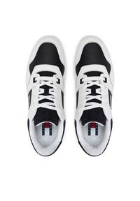 Tommy Jeans Sneakersy Tjm Retro Basket Cupsole Tumble EM0EM01513 Biały. Kolor: biały. Materiał: skóra #6