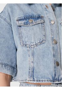 Sisley Kurtka jeansowa 5XAVLQ03D Błękitny Regular Fit. Kolor: niebieski. Materiał: bawełna #5