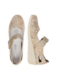 Rieker Półbuty CEO-L5359-90 Beżowy. Kolor: beżowy. Materiał: skóra #3