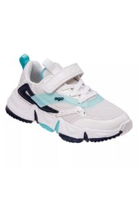 BEJO - Dziewczęce Buty Sportowe Maggie. Okazja: na spacer. Kolor: niebieski, wielokolorowy, biały. Sport: turystyka piesza #1