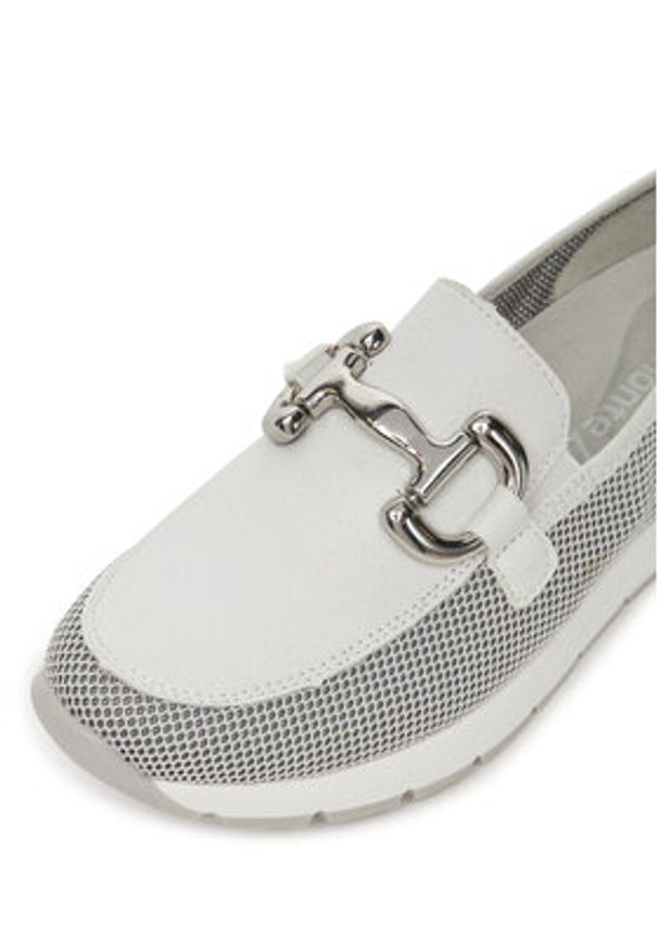 Remonte Półbuty D2G02-80 Biały. Kolor: biały. Materiał: materiał