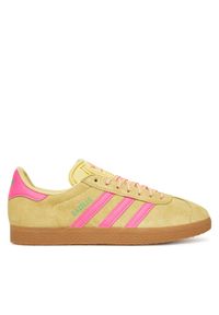 Adidas - adidas Sneakersy Gazelle JH7211 Żółty. Kolor: żółty. Materiał: zamsz, skóra. Model: Adidas Gazelle