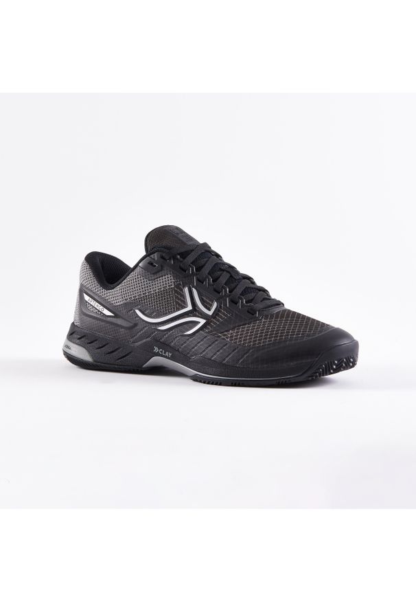 ARTENGO - Buty tenisowe męskie Artengo Fast Pro na mączkę ceglaną. Kolor: czarny, szary, wielokolorowy. Materiał: mesh, kauczuk. Szerokość cholewki: normalna. Sport: tenis