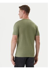 Karl Lagerfeld - KARL LAGERFELD T-Shirt 755060 562242 Zielony Regular Fit. Typ kołnierza: dekolt w karo. Kolor: zielony. Materiał: bawełna #5