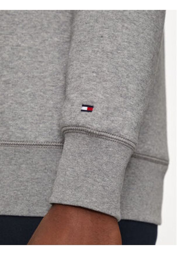 TOMMY HILFIGER - Tommy Hilfiger Bluza Logo MW0MW11596 Szary Regular Fit. Kolor: szary. Materiał: syntetyk, bawełna