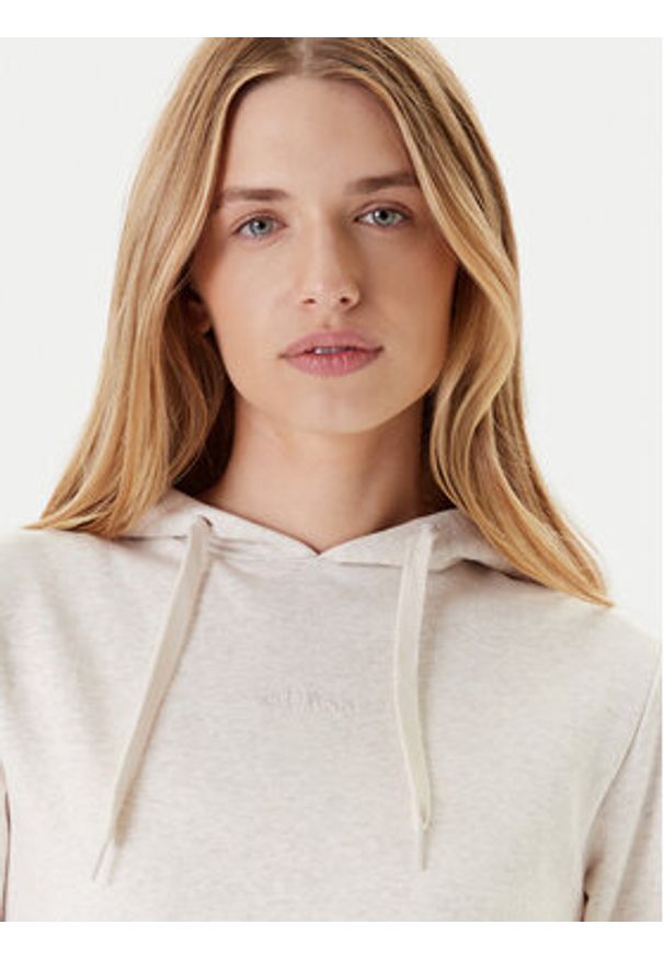 Guess Bluza O5RQ02 KCO31 Beżowy Regular Fit. Kolor: beżowy. Materiał: bawełna