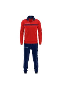 Dres Givova One Polarfleece z pełnym zamkiem 2XS. Kolor: czerwony, wielokolorowy, biały. Materiał: dresówka. Sport: piłka nożna #1