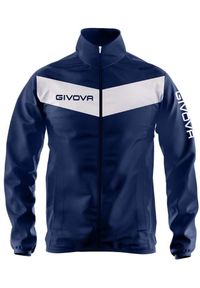 Kurtka Przeciwdeszczowa Givova Niebieska i Biała - Rozmiar L dla Mężczyzn. Kolor: niebieski. Materiał: nylon. Styl: elegancki