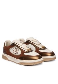 Karl Lagerfeld - KARL LAGERFELD Sneakersy Kourtney KL63025 Brązowy. Kolor: brązowy. Materiał: skóra #2