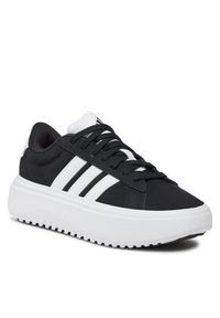 Adidas - adidas Sneakersy Grand Court Platform IE1102 Czarny. Kolor: czarny. Materiał: skóra. Obcas: na platformie #6