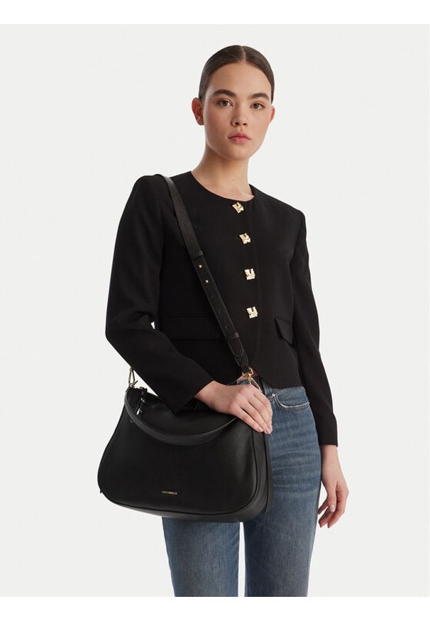 Coccinelle Torebka U45 Coccinellenory E1 U45 13 01 01 Czarny. Kolor: czarny. Materiał: skórzane