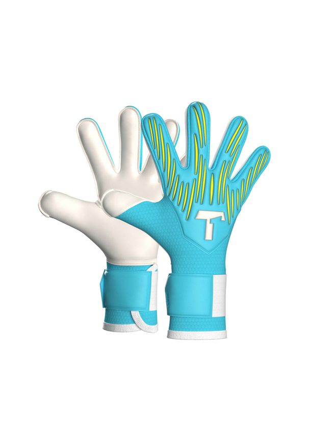 T1TAN - Rękawice bramkarskie dla dzieci Rebel 2.0 Sky Blue Junior. Kolor: niebieski. Sport: piłka nożna
