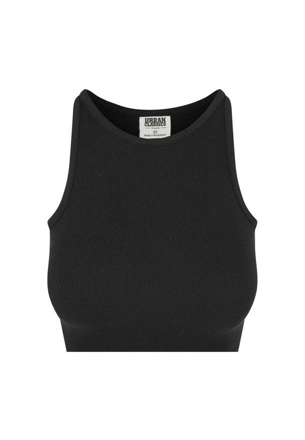 Urban Classics - Organiczny Top W Prążki Dla Kobiet (zestaw 2 Sztuk). Kolor: czarny. Wzór: prążki