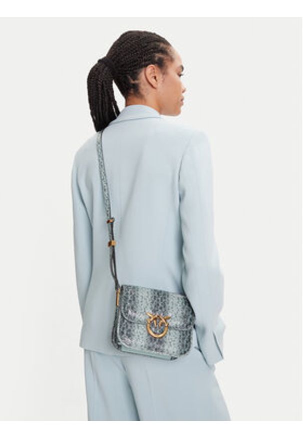 Pinko - PINKO Torebka Love Box Bag Fl Mini PE 25 PLTT 104297 A2CH Zielony. Kolor: zielony. Materiał: skórzane