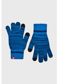 New Balance - Czapka + rękawiczki. Kolor: niebieski. Materiał: dzianina, akryl #5