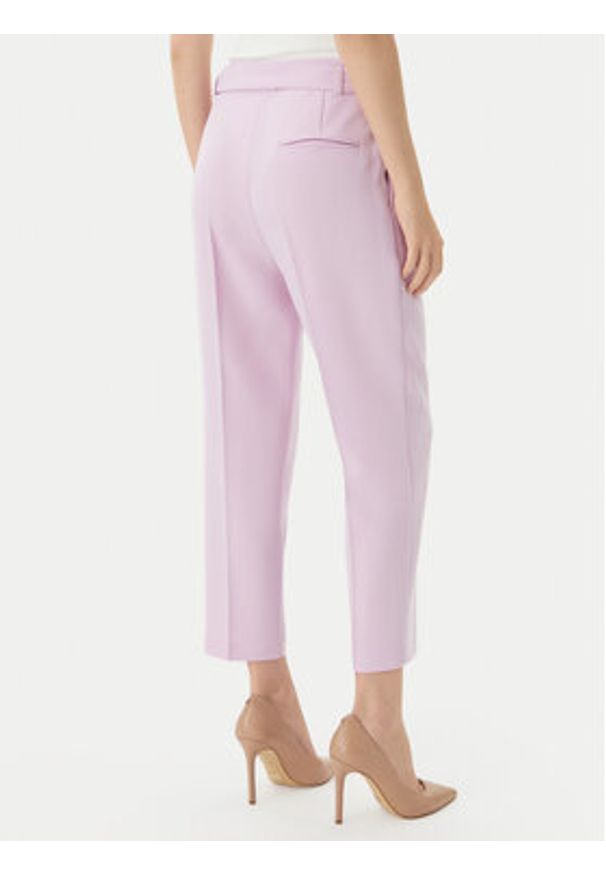 BOSS Spodnie materiałowe Tapiah 50490037 Fioletowy Regular Fit. Kolor: fioletowy. Materiał: syntetyk