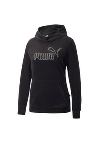 Puma Bluza Ess+ Velour 67000801. Kolor: czarny. Materiał: dresówka, polar. Sezon: zima #1