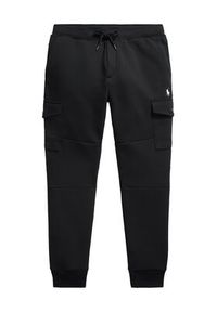 Polo Ralph Lauren Spodnie dresowe 710980340501 Czarny Regular Fit. Kolor: czarny. Materiał: bawełna #5