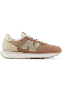 Buty damskie New Balance WS237MSC – brązowe. Kolor: brązowy. Materiał: guma, skóra, syntetyk, materiał, zamsz. Szerokość cholewki: normalna