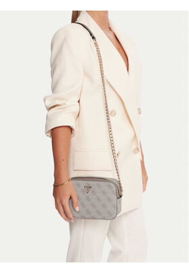 Guess Torebka Noelle II HWBG96 72140 Beżowy. Kolor: beżowy. Materiał: skórzane