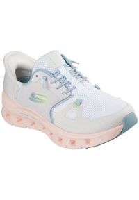 skechers - Adidasy Skechers Glide-step Pro, Kobiety. Kolor: biały. Materiał: syntetyk, tkanina