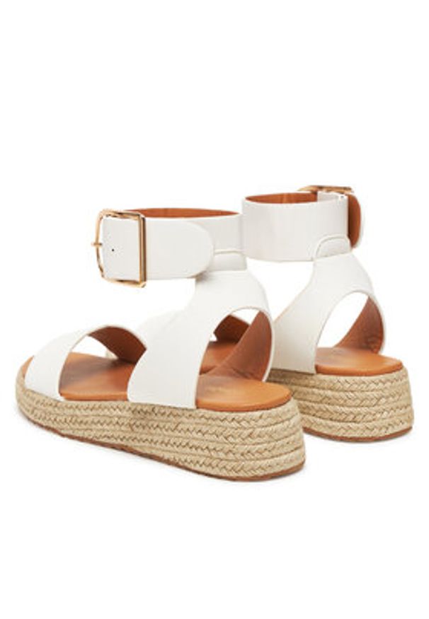 DeeZee Espadryle QS276-1 Biały. Kolor: biały. Materiał: materiał, syntetyk
