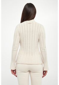 Twinset Milano - Sweter damski wełniany z baskinką TWINSET. Materiał: wełna #4