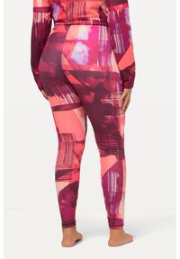 ULLA POPKEN - Damskie Narciarskie legginsy funkcyjne bardzo elastyczne z recyklingu. Kolekcja: plus size. Kolor: fioletowy. Materiał: elastan, poliester, materiał. Sezon: zima. Sport: narciarstwo
