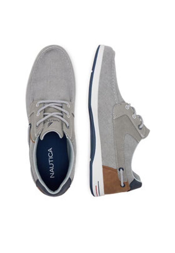 Nautica Półbuty 24SD107 Szary. Kolor: szary. Materiał: materiał