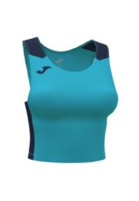 Tank top do biegania damski Joma Record II Crop top. Kolor: niebieski. Sport: bieganie #1