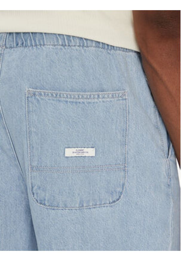 Element Szorty jeansowe Chillin ELYDS00103 Błękitny Relaxed Fit. Kolor: niebieski. Materiał: bawełna