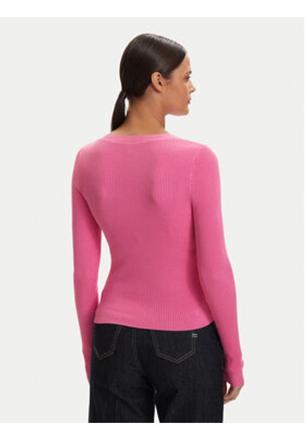 only - ONLY Kardigan Mist 15363392 Różowy Slim Fit. Kolor: różowy. Materiał: syntetyk