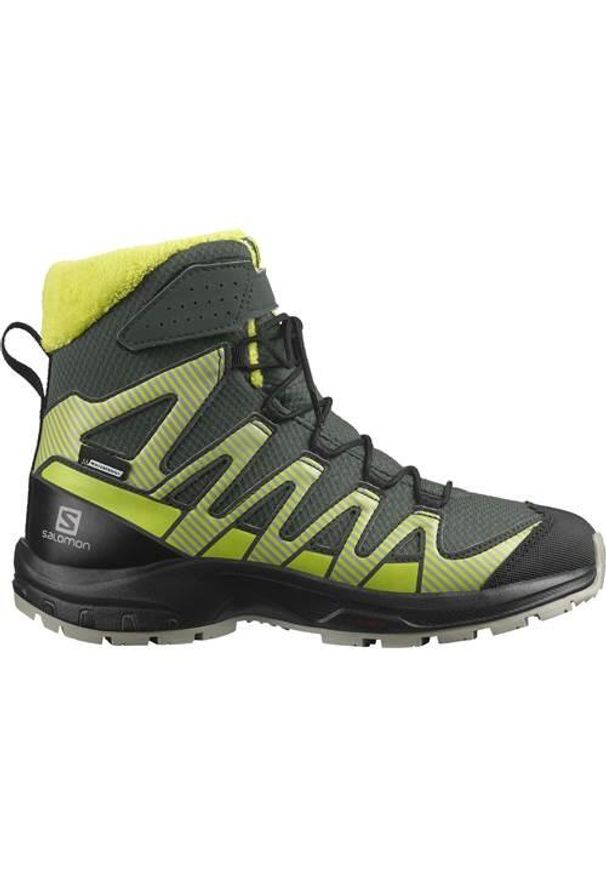 salomon - Buty trekkingowe dla dzieci Salomon Xa Pro V8 Winter Cswp. Wysokość cholewki: za kostkę. Kolor: wielokolorowy. Materiał: materiał. Szerokość cholewki: normalna