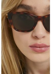 MOSCHINO - Moschino okulary przeciwsłoneczne damskie kolor brązowy. Kolor: brązowy #6