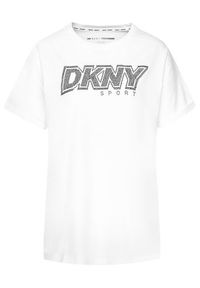 DKNY Sport T-Shirt DP0T7477 Biały Relaxed Fit. Kolor: biały. Materiał: bawełna. Styl: sportowy #5