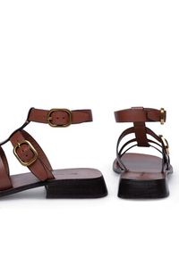 Gino Rossi Sandały LERICI-112790 Brązowy. Kolor: brązowy. Materiał: skóra #7