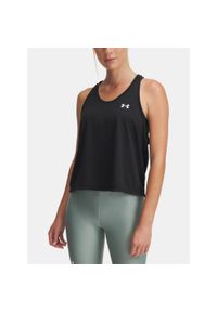 Top treningowy damski Under Armour Tech Swing Tank. Kolor: czarny. Sport: fitness #1
