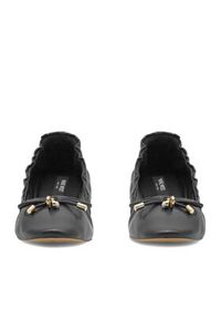 Nine West Baleriny WFA2617-1 Czarny. Kolor: czarny. Materiał: skóra