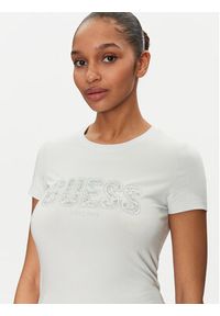 Guess T-Shirt W5GI04 J1314 Błękitny Slim Fit. Kolor: niebieski. Materiał: bawełna #4
