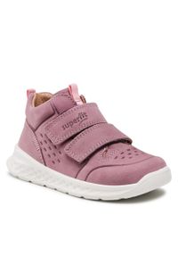 Sneakersy Superfit 1-000363-8510 S Lila/Rosa. Kolor: różowy. Materiał: nubuk, skóra
