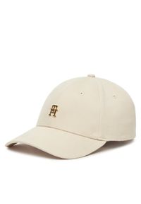 TOMMY HILFIGER - Tommy Hilfiger Czapka z daszkiem Elevated Chic AW0AW17631 Beżowy. Kolor: beżowy. Materiał: bawełna, materiał